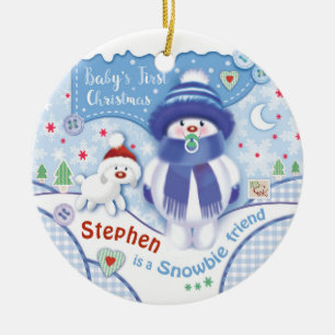 First Christmas, Cute Ornament for Baby Boy