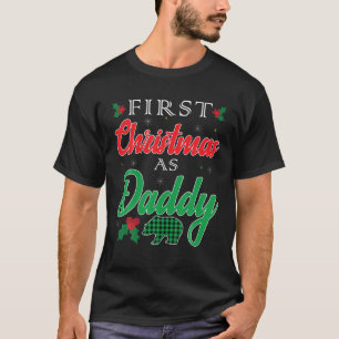 First Christmas Daddy 2023 PJS 1st Xmas Bear Buffa T-Shirt