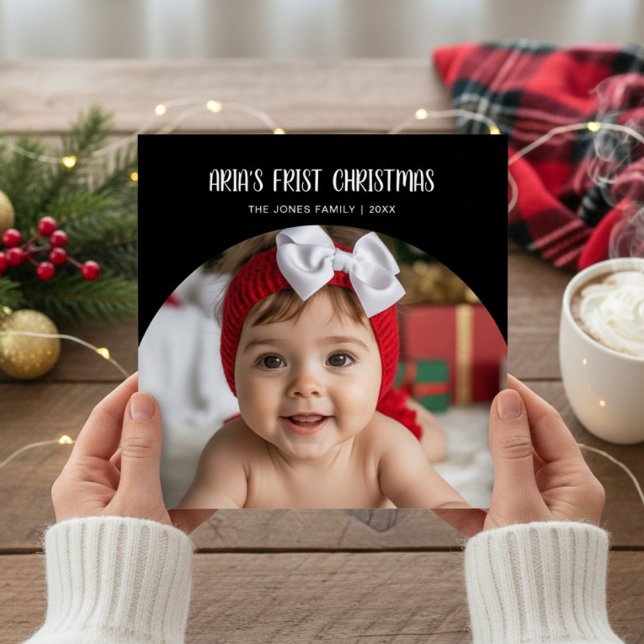 First Christmas Elegant Heartwarming Family Card (Creator Uploaded)