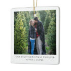 First Christmas Engaged | Minimal Engagement Photo