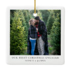 First Christmas Engaged | Minimal Engagement Photo