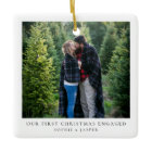 First Christmas Engaged | Minimal Engagement Photo