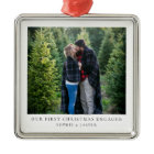 First Christmas Engaged | Minimal Engagement Photo