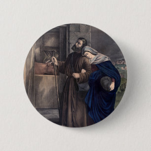 First Christmas Eve 6 Cm Round Badge