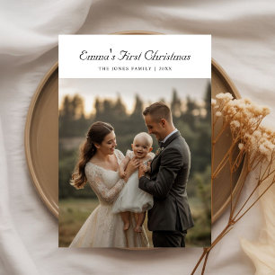 First Christmas Funny Family Holiday Card