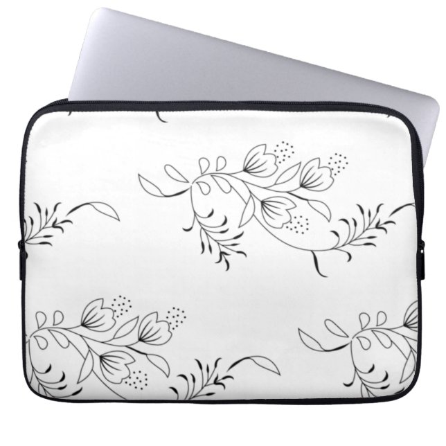 First Christmas Gift | Engaged Couple Keepsake Laptop Sleeve (Front)