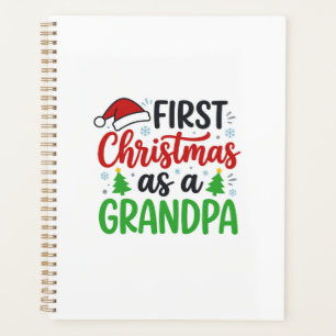 First Christmas Grandpa Santa Hat Planner