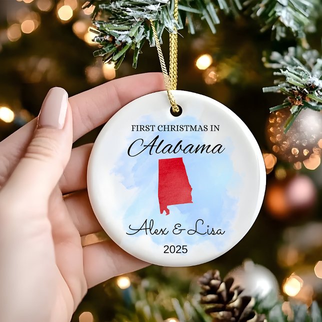 First Christmas in Alabama State Ornament (Creator Uploaded)