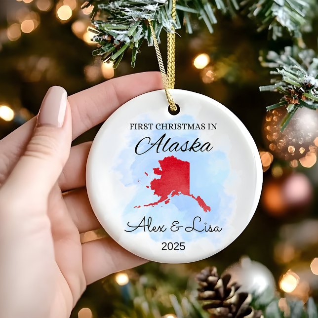 First Christmas in Alaska State Ornament (Creator Uploaded)