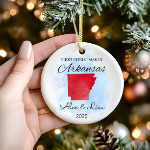 First Christmas in Arkansas State Ornament