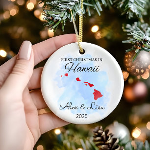 First Christmas in Hawaii State Ornament