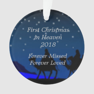 First Christmas in Heaven 2018 Personalised Ornament