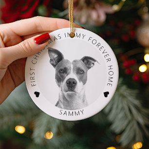 First Christmas In My Forever Home   Christmas Metal Tree Decoration