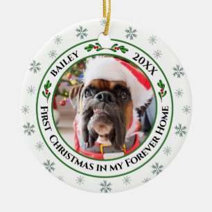 First Christmas In My Forever Home Pet Ornament