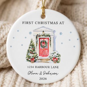 First Christmas In New Home Gift Ceramic Ornament