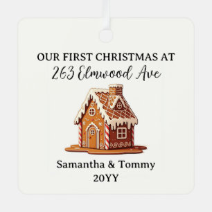 First Christmas in New Home Metal Tree Decoration