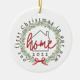 First Christmas in New Home Ornament