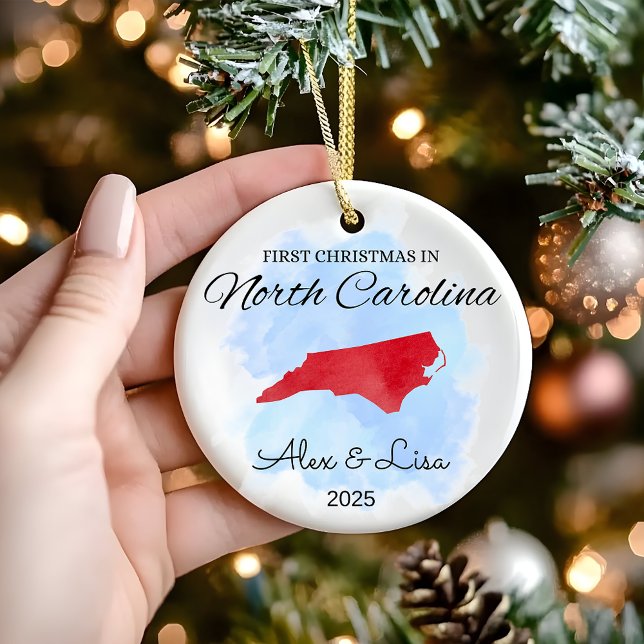 First Christmas in North Carolina State Ornament (Creator Uploaded)