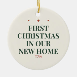 First Christmas in Our New Home 2026 Ornament