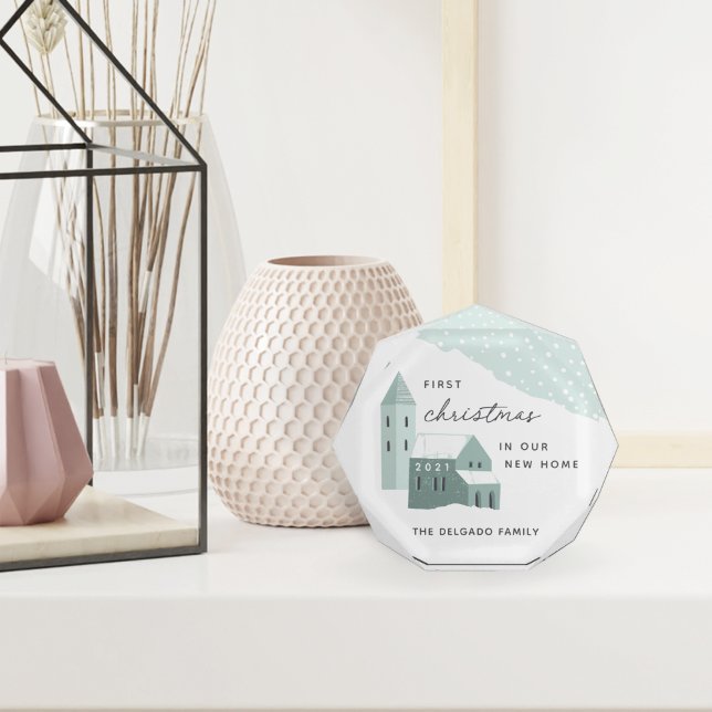 First Christmas in Our New Home Acrylic Block (Creator Uploaded)