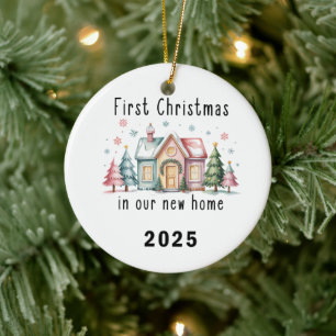 First Christmas in Our New Home – Ceramic Ornament
