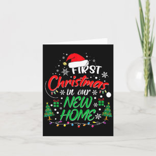 First Christmas In Our New Home Housewarming Xmas Card