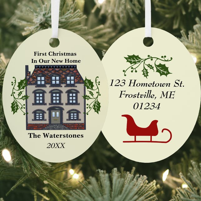 First Christmas In Our New Home Metal Tree Decoration (Creator Uploaded)