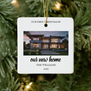 First Christmas in Our New Home Ornament