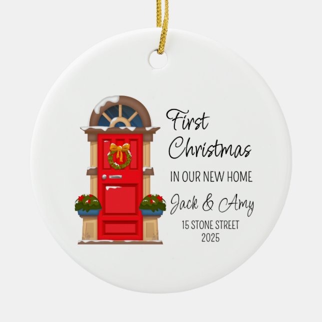 First Christmas In Our New Home Ornament (Front)