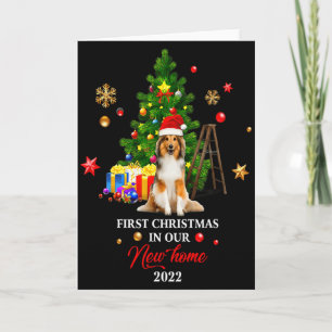 First Christmas In Our New Home Xmas Shetland Shee Card