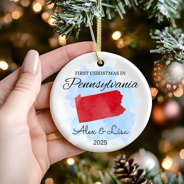 First Christmas in Pennsylvania State Ornament (Creator Uploaded)