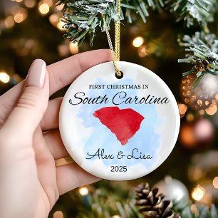 First Christmas in South Carolina State Ornament