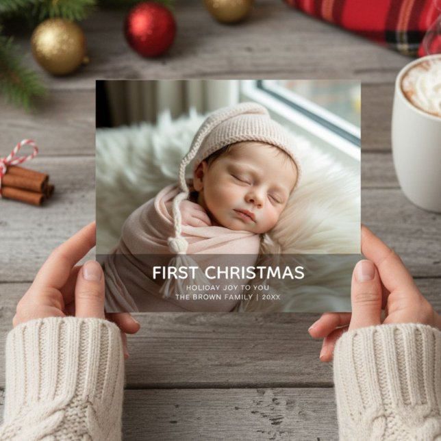 First Christmas Joyful Family Celebration Card (Creator Uploaded)