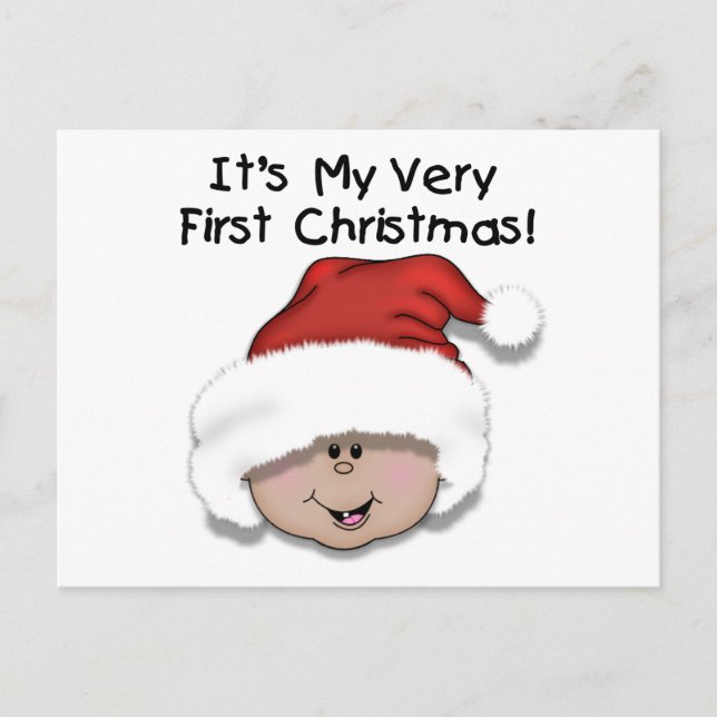 First Christmas Latino Baby Tshirts and Gifts Holiday Postcard (Front)