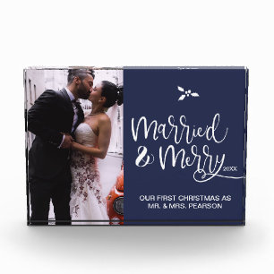 FIRST CHRISTMAS MARRIED AND MERRY, PHOTO BLOCK