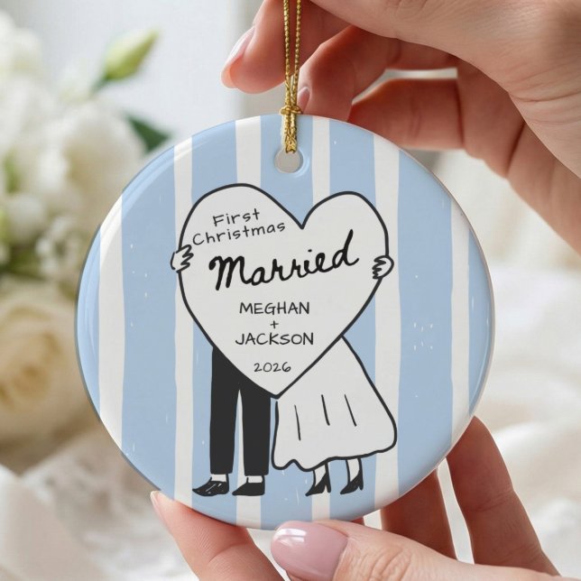 First Christmas Married Couple Ornament (Creator Uploaded)