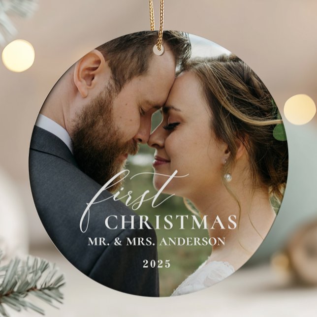 First Christmas Married Mr & Mrs Ornament (Creator Uploaded)