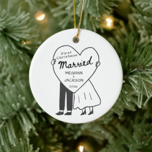 First Christmas Married Ornament