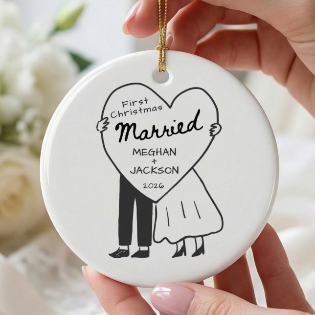 First Christmas Married Ornament  (Creator Uploaded)