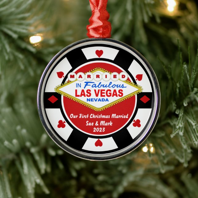 First Christmas Married Vegas Ornament 2023 (Tree)
