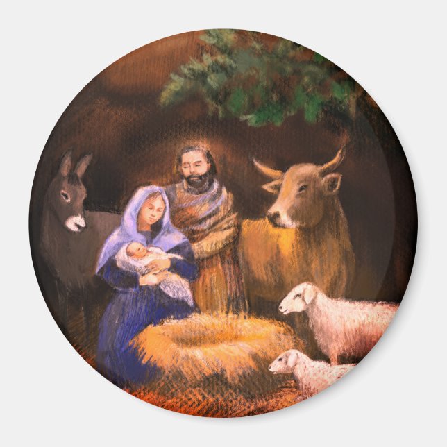 First Christmas nativity  Magnet (Front)