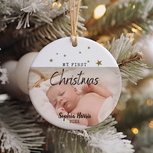 First Christmas New Baby Ceramic Ornament