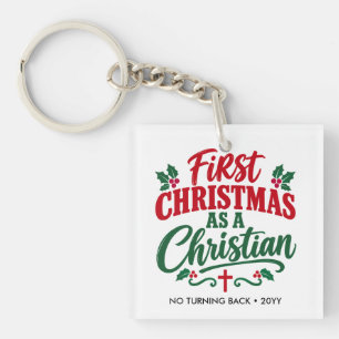 FIRST CHRISTMAS New Christian Believer Key Ring