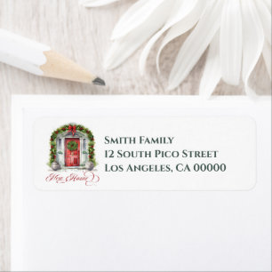 First Christmas New Home Moved New Address Return Address Label