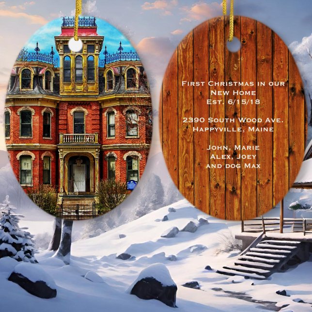 First Christmas New Home Photo Ornament (Creator Uploaded)