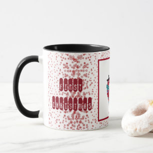 First Christmas Nordic Snowflakes Reindeer Couple  Mug