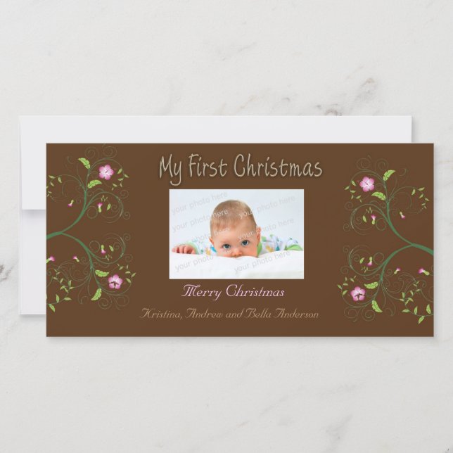 First Christmas Photo Card (Front)