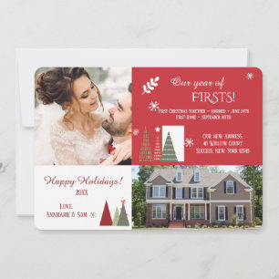 First Christmas Photo Holiday Card