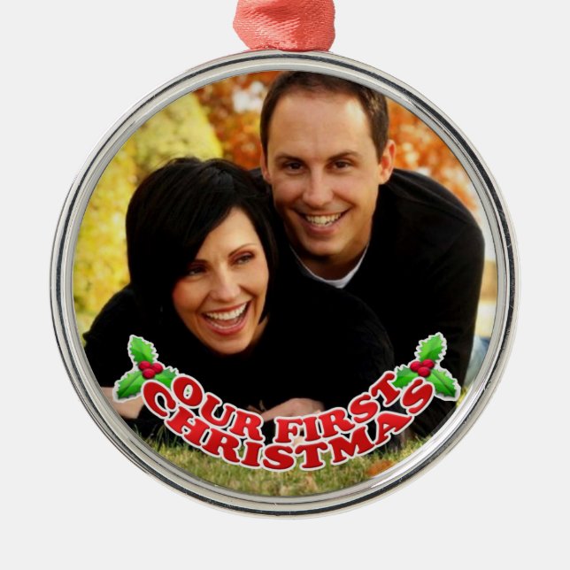 First Christmas Photo Ornament (Front)