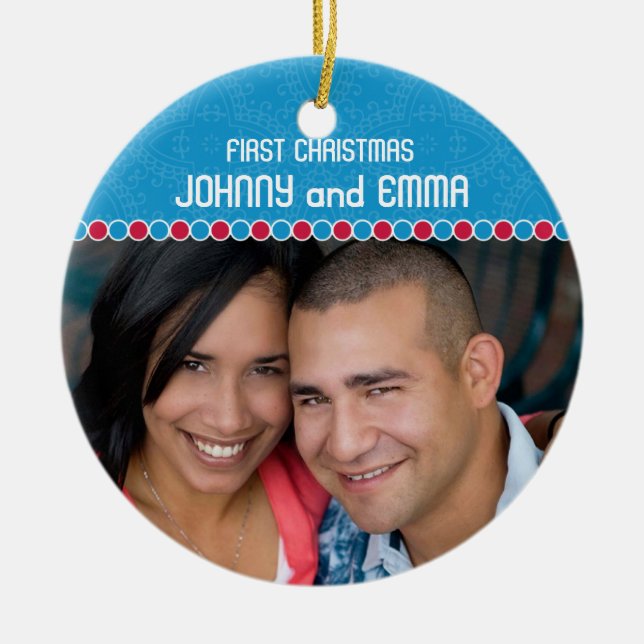 First Christmas Photo Ornament (Front)